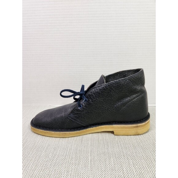 Clarks Originals 7.5 M Desert Boots Navy Blue Leather Chukka Crepe Soles 12780 main image 11